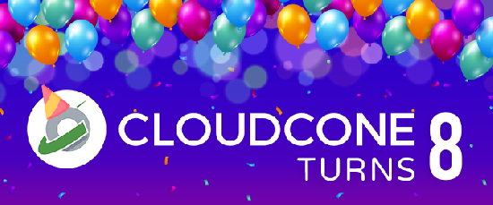 CloudCone празднует восьмилетие — и делится подарками