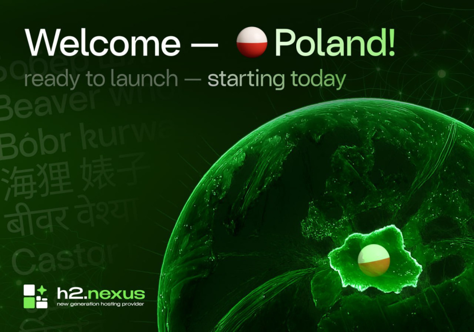 h2·nexus Launches VPS Location in Warsaw: Ryzen Muscle and 100-Gbps Routes