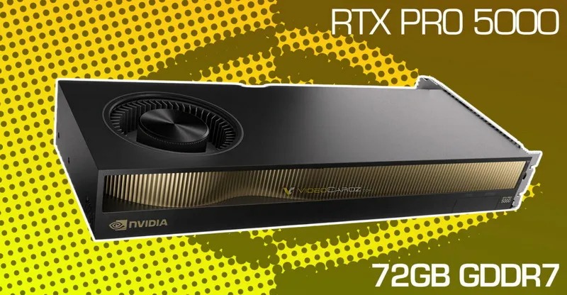 Nvidia тихо добавила памяти: RTX Pro 5000 Blackwell получила 72 Гбайт GDDR7 Nvidia тихо добавила памяти: RTX Pro 5000 Blackwell получила 72 Гбайт GDDR7