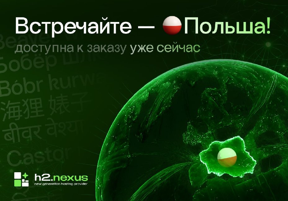h2·nexus открыл локацию VPS в Варшаве: мощь Ryzen и каналы на 100 Гбит h2·nexus открыл локацию VPS в Варшаве: мощь Ryzen и каналы на 100 Гбит