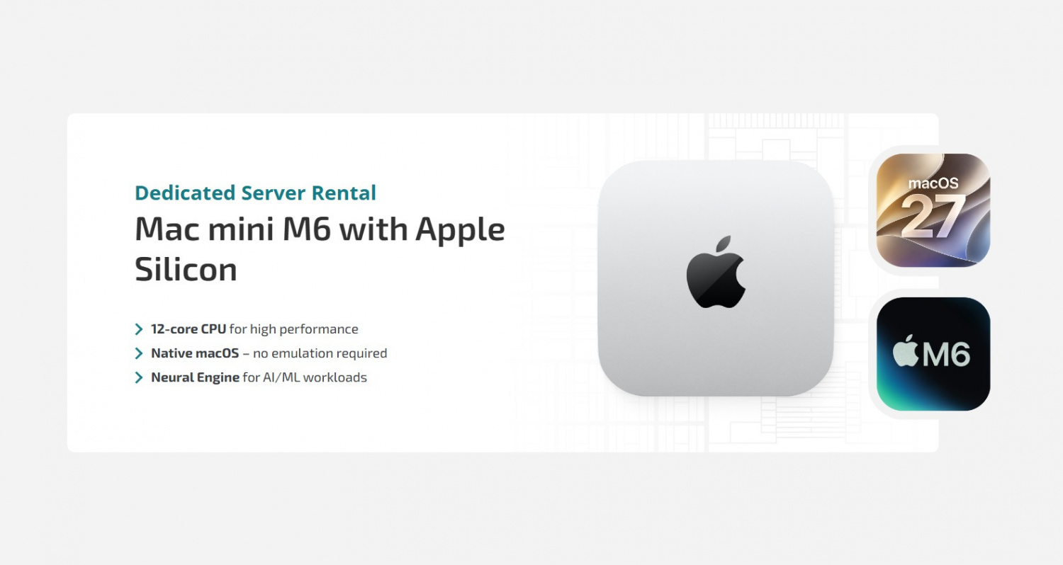 HostPro Rolls Out Dedicated Mac mini M6 Servers: Native macOS Located in Poland Without Virtual Crutches