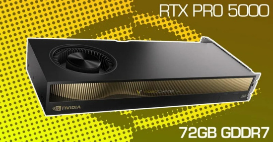 Nvidia quietly expands memory: RTX Pro 5000 Blackwell now comes with 72 GB of GDDR7