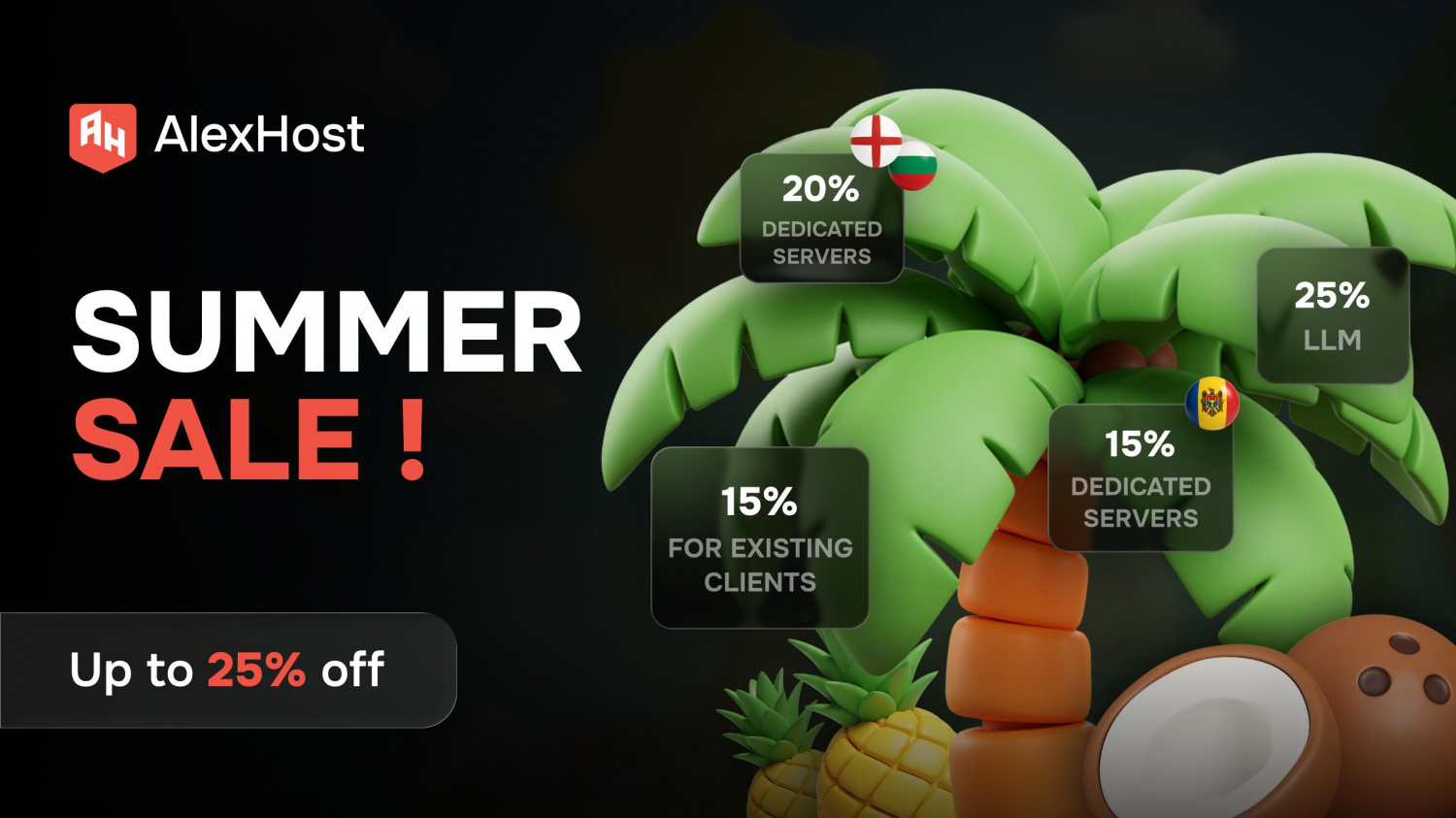 AlexHost Launches Summer Dedicated Server Sale With Discounts of Up to 25%